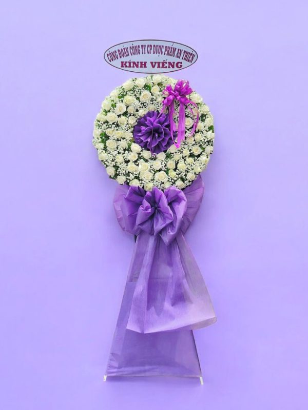 Vòng Hoa Hồng Kính Viếng KV285