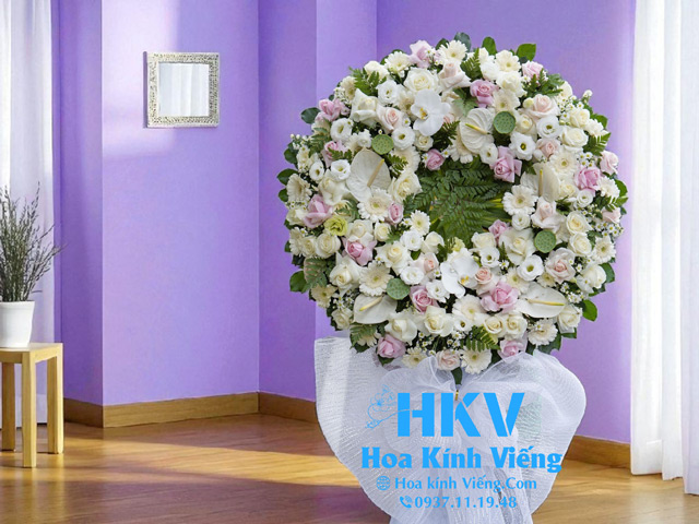 Vòng Hoa Kính Viếng KV288