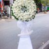 Vòng Hoa Hồng Trắng Kính Viếng KV997